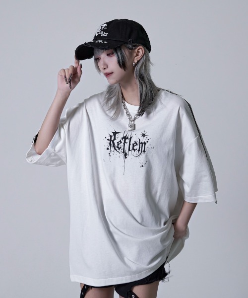 REFLEM(レフレム)の「『REFLEM/レフレム』クロス刺繍ダメージデニムCAP(キャップ・レディース・ブラック×パープル/ブラック×ホワイト/グレー/ブラック×ピンク・FREE)」の18枚目の写真