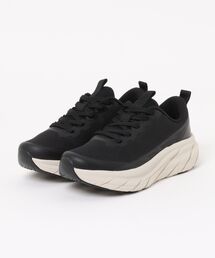ATHREAM | ATHREAM アスリーム レディース ランニングシューズ【幅広3E/軽量/滑りにくい】やわらかやみつきクッション 厚底スニーカー 775101(スニーカー)