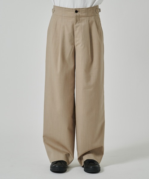 MARKAWARE (マーカウェア) ウールタックパンツ MARKAWARE/marka】ウールトロピカルメランジ / 2タック