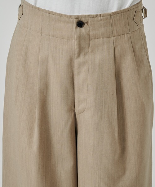 markaware（マーカウェア）の「【MARKAWARE/marka】ウールトロピカルメランジ / 2タックミリタリートラウザーズ（スラックス・メンズ・その他17/ベージュ・1/2）」の8枚目の写真