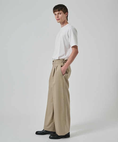 【*山様 MARKAWARE マーカウエア ウール トロピカル スラックス パン markaware スラックス 「MARKAWARE/marka」ウールトロピカル