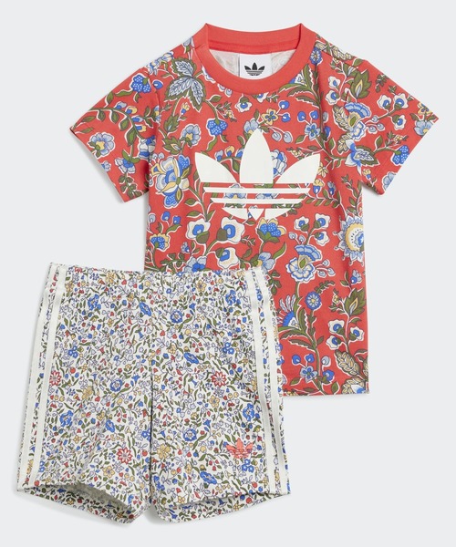 ☆アディダス　オリジナル　4点セット売り　レディース半袖　ブランド adidas Originals × Liberty London 半袖Tシャツ セットアップ