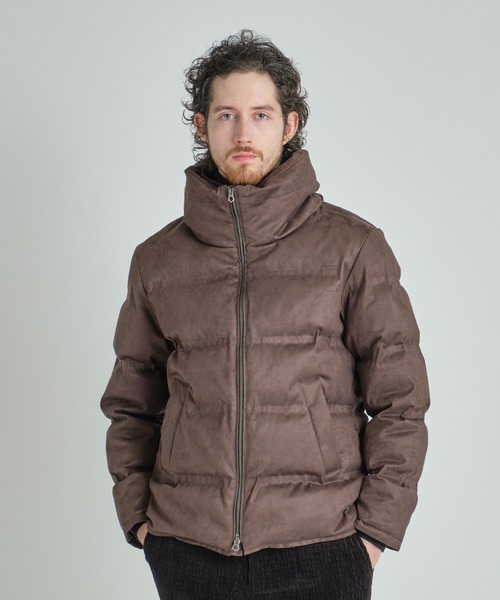 MEN'S BIGI(メンズビギ)の「スエード調ツイルプリントダウンジャケット(ダウンジャケット/コート・メンズ・ブラック/ライトグレー/ブラウン/ネイビー・01/02/03/04)」の16枚目の写真