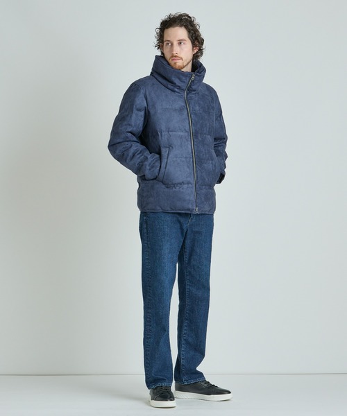 MEN'S BIGI(メンズビギ)の「スエード調ツイルプリントダウンジャケット(ダウンジャケット/コート・メンズ・ブラック/ライトグレー/ブラウン/ネイビー・01/02/03/04)」の22枚目の写真