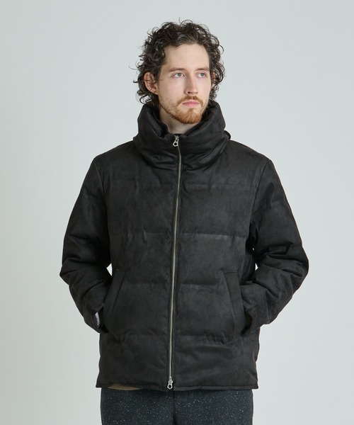 MEN'S BIGI(メンズビギ)の「スエード調ツイルプリントダウンジャケット(ダウンジャケット/コート・メンズ・ブラック/ライトグレー/ブラウン/ネイビー・01/02/03/04)」の18枚目の写真