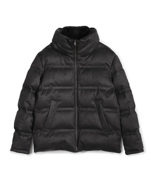 MEN'S BIGI（メンズビギ）の「スエード調ツイルプリントダウンジャケット（ダウンジャケット/コート・メンズ・ブラック/ライトグレー/ブラウン/ネイビー・01/02/03/04）」の9枚目の写真
