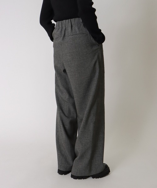 パンツ SUNSEA POLYYS TWEED WIDE STRAIGHT PANTS DRESSLAVE（ドレスレイブ）の「B7 / wool lke tweed wide pants(ウール