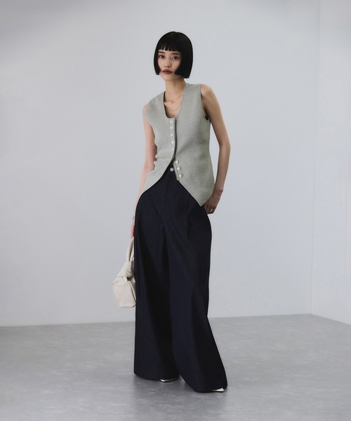 フルニードルニットジレ（ベスト）｜ADAM ET ROPE