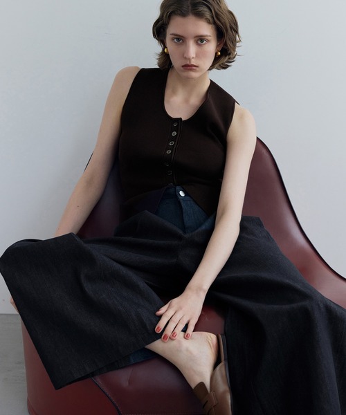 フルニードルニットジレ（ベスト）｜ADAM ET ROPE'（アダムエロペ）の