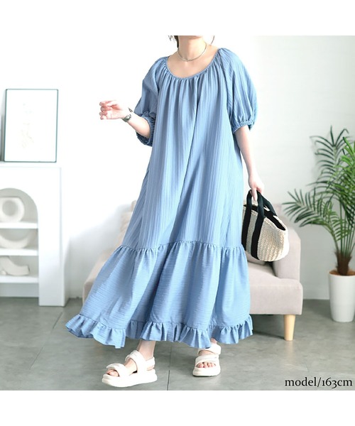 美品 大きいサイズ トゥービーシック フリル ティアード ワンピース トゥービーシック TO BE CHIC 美品 大きいサイズ ワンピース