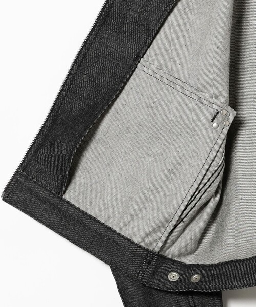 FUTURE ARCHIVE(フューチャーアーカイブ)の「FUTURE ARCHIVE / DENIM ZIP BLOUSON(ブルゾン・メンズ・ブラック/インディゴブルー・MEDIUM/SMALL)」の4枚目の写真