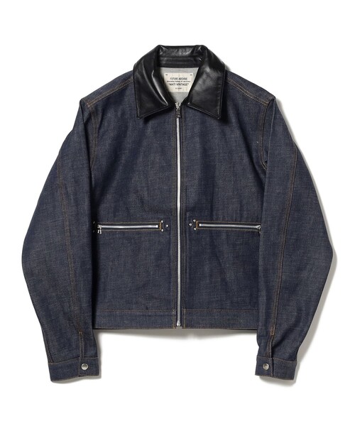 FUTURE ARCHIVE(フューチャーアーカイブ)の「FUTURE ARCHIVE / DENIM ZIP BLOUSON(ブルゾン・メンズ・ブラック/インディゴブルー・MEDIUM/SMALL)」の7枚目の写真