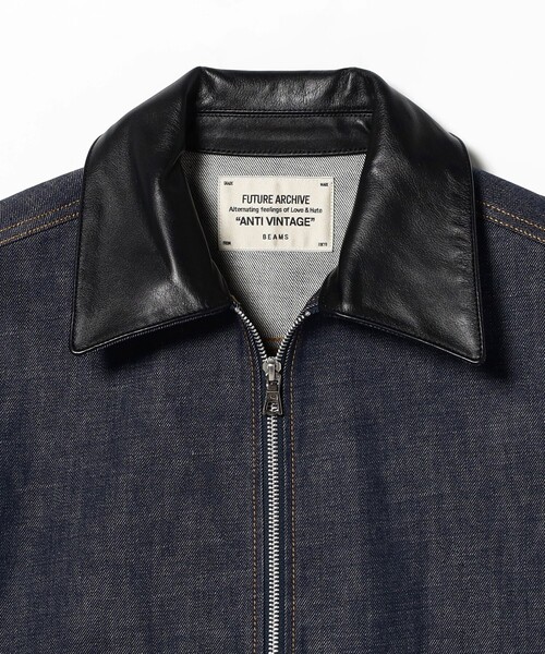 FUTURE ARCHIVE(フューチャーアーカイブ)の「FUTURE ARCHIVE / DENIM ZIP BLOUSON(ブルゾン・メンズ・ブラック/インディゴブルー・MEDIUM/SMALL)」の8枚目の写真