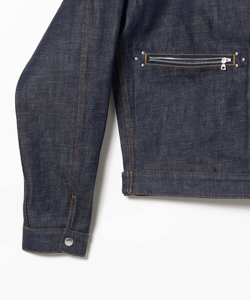 FUTURE ARCHIVE(フューチャーアーカイブ)の「FUTURE ARCHIVE / DENIM ZIP BLOUSON(ブルゾン・メンズ・ブラック/インディゴブルー・MEDIUM/SMALL)」の9枚目の写真