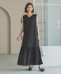 みき様　新品　ナチュラルバイクリップスタジオクリップ　リネンワンピース　黒 studio CLIP（スタディオクリップ）の「《natural by clip