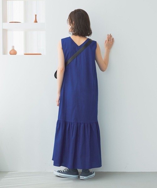 kichiya_pattern ワンピース リネン リネン100％】美品 KICHIYA_PATTERN 木地谷良一 ワンピース