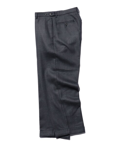 BEAMS PLUS（ビームスプラス）の「ダブルウィーブ ウール ワイド アイビートラウザーズ（その他パンツ・メンズ・チャコールグレー/ネイビー・S/M/XL/L）」の6枚目の写真