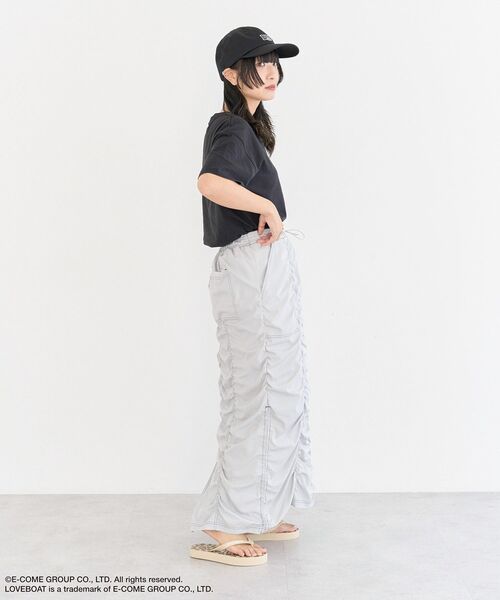 LOVE BOAT（ラブ・ボート）の「■LOVEBOAT ロゴラメptTEE（Tシャツ/カットソー・レディース・ブラック・FREE）」の9枚目の写真