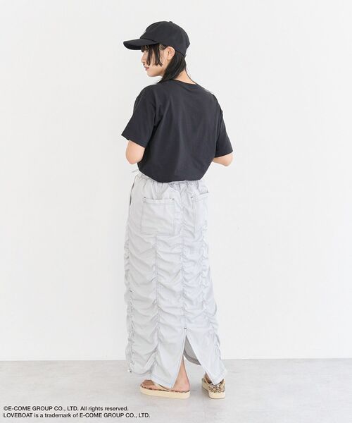 LOVE BOAT（ラブ・ボート）の「■LOVEBOAT ロゴラメptTEE（Tシャツ/カットソー・レディース・ブラック・FREE）」の10枚目の写真