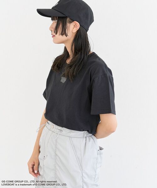 LOVE BOAT（ラブ・ボート）の「■LOVEBOAT ロゴラメptTEE（Tシャツ/カットソー・レディース・ブラック・FREE）」の12枚目の写真