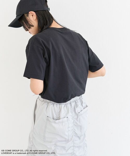 LOVE BOAT（ラブ・ボート）の「■LOVEBOAT ロゴラメptTEE（Tシャツ/カットソー・レディース・ブラック・FREE）」の13枚目の写真