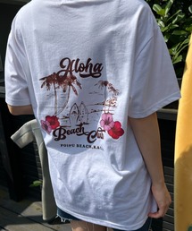 アロハビーチクラブ バックプリントTシャツ 夏服