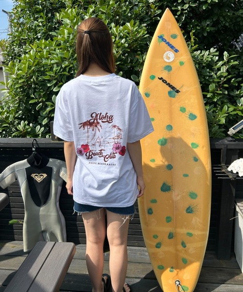 Loco Ocean(ロコオーシャン)の「アロハビーチクラブ バックプリントTシャツ 夏服(Tシャツ/カットソー・レディース・ホワイト・L/M)」の6枚目の写真