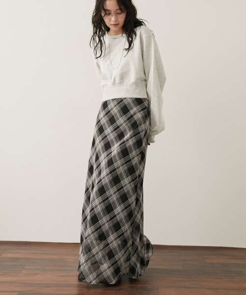 Aunt Marie's(アントマリーズ)の「クロップドルーズスウェット(スウェット・レディース・ブラック/ブラウン/ライトグレー・FREE)」の19枚目の写真