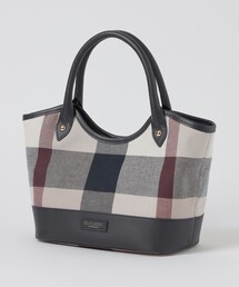 BLUE LABEL CRESTBRIDGE | クレストブリッジチェックキャンバスレザー切替ミニトート(ショルダーバッグ)