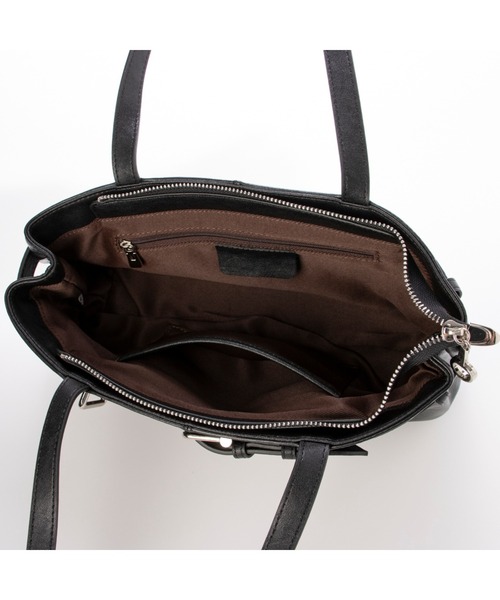 Tomieco(トミエコ)の「LEATHER 羊革スクエアバッグ 人気の横長トートバッグ(ショルダーバッグ・レディース・ダークブラウン/ブラウン/オフホワイト/ブラック・FREE)」の9枚目の写真