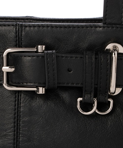 Tomieco(トミエコ)の「LEATHER 羊革スクエアバッグ 人気の横長トートバッグ(ショルダーバッグ・レディース・ダークブラウン/ブラウン/オフホワイト/ブラック・FREE)」の10枚目の写真