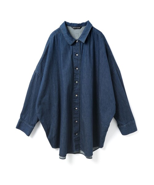 mizuiro ind デニムワイドシャツ（シャツ/ブラウス）｜mizuiroind