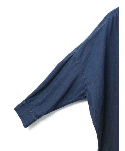 ミズイロインド　デニムワイドシャツ　今季新品 mizuiroind（ミズイロインド） デニムワイドシャツ : タカシマヤ