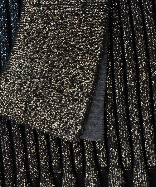 HARE(ハレ)の「レイヤーシャツラメリブニットカーディガン(HARE)(カーディガン/ボレロ・レディース・ブラック/ブラウン/パープル/グリーン/グレー/ブラック系その他・FREE)」の19枚目の写真