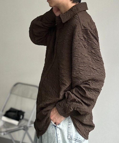 CREARE -LINO-(クレアーレリノ)の「カットベーシックシャツ(シャツ/ブラウス・メンズ・ブラウン/ブラック/グレー系その他・S/M/L)」の15枚目の写真