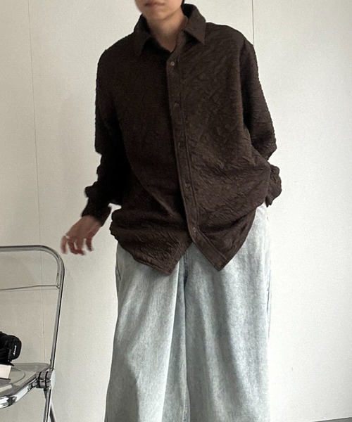 CREARE -LINO-(クレアーレリノ)の「カットベーシックシャツ(シャツ/ブラウス・メンズ・ブラウン/ブラック/グレー系その他・S/M/L)」の16枚目の写真