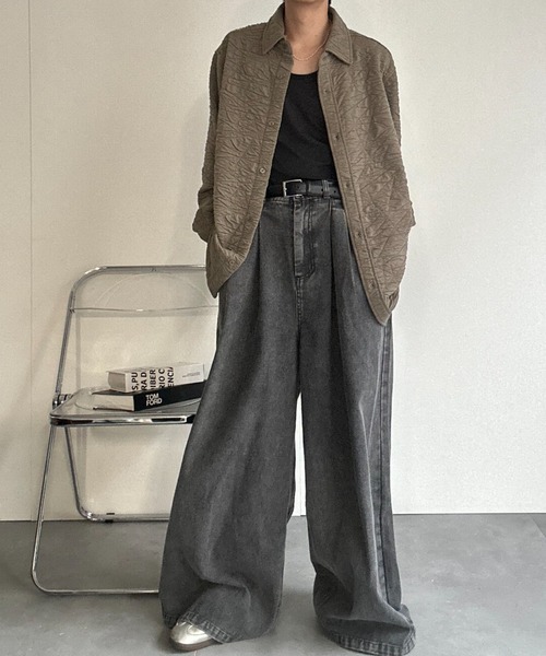 CREARE -LINO-(クレアーレリノ)の「カットベーシックシャツ(シャツ/ブラウス・メンズ・ブラウン/ブラック/グレー系その他・S/M/L)」の20枚目の写真