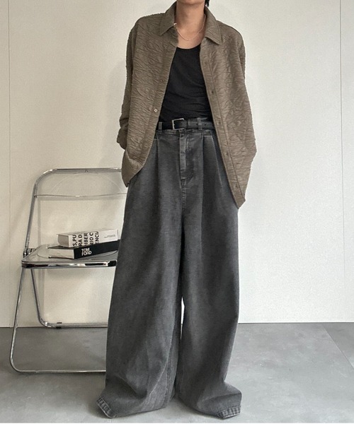 CREARE -LINO-(クレアーレリノ)の「カットベーシックシャツ(シャツ/ブラウス・メンズ・ブラウン/ブラック/グレー系その他・S/M/L)」の21枚目の写真