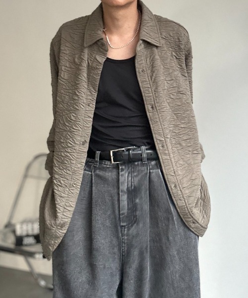 CREARE -LINO-(クレアーレリノ)の「カットベーシックシャツ(シャツ/ブラウス・メンズ・ブラウン/ブラック/グレー系その他・S/M/L)」の22枚目の写真
