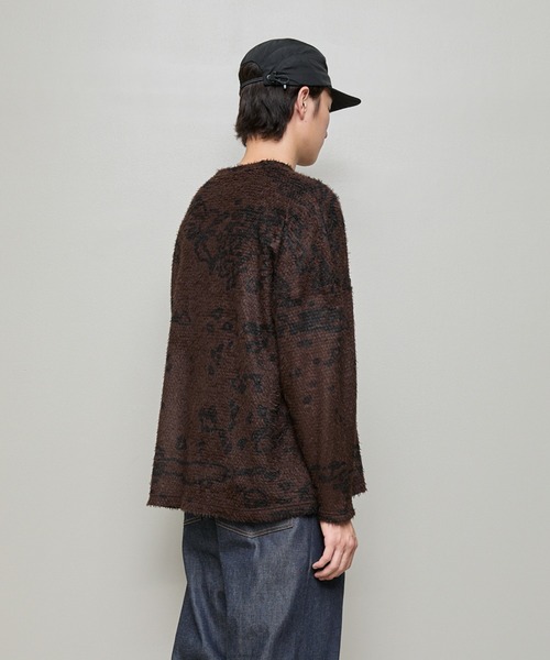 BAL(バル)の「POLARTEC ALPHA DIRECT PATTURN SWAETER(ニット/セーター・メンズ・チャコール/ダークブラウン/ブラック・3/2/1)」の7枚目の写真