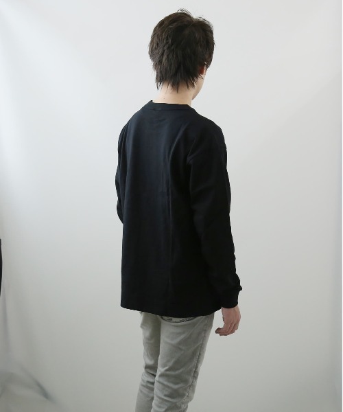BACKYARD FAMILY(バックヤードファミリー)の「FRUIT OF THE LOOM ヘビーオンスT ロンT(Tシャツ/カットソー・メンズ・杢グレー/ホワイト/ブラック・XL/M/S/L)」の8枚目の写真