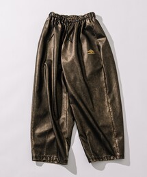 WESTOVERALLS✖️ FREAK'S STORE レザー トラックパンツ FREAK'S STORE/クラウンパンツ/ツータック バレルパンツ