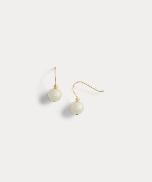 LAUREN RALPH LAUREN(ローレン ラルフ ローレン)の「ゴールドプレーテッド フェイクパール ドロップ ピアス(ピアス(両耳用)・レディース・イエロー系2・ONE)」の4枚目の写真