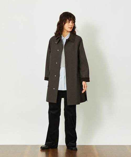 MACKINTOSH PHILOSOPHY（ﾏｯｷﾝﾄｯｼｭ ﾌｨﾛｿﾌｨｰ）の「GREY LABEL 【SOMERFORD(サマーフォード)】（ステンカラーコート・レディース・ベージュ/ダークネイビー/ブラウン系その他5・2/6）」の15枚目の写真