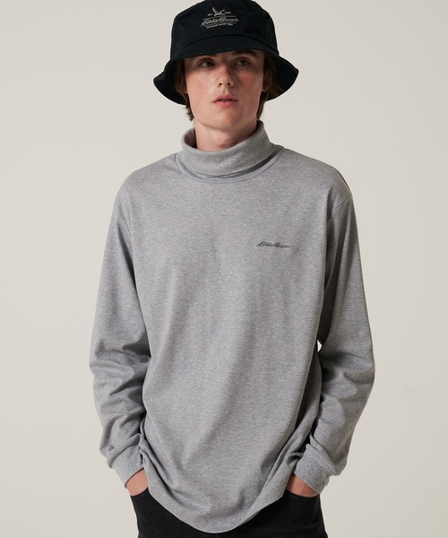 Eddie Bauer（エディーバウアー）の「スムース タートル 長袖 Tシャツ（Tシャツ/カットソー・メンズ・ネイビー/グレー/グリーン/ホワイト/ブラック・S/M/L/XL/XXL）」の3枚目の写真