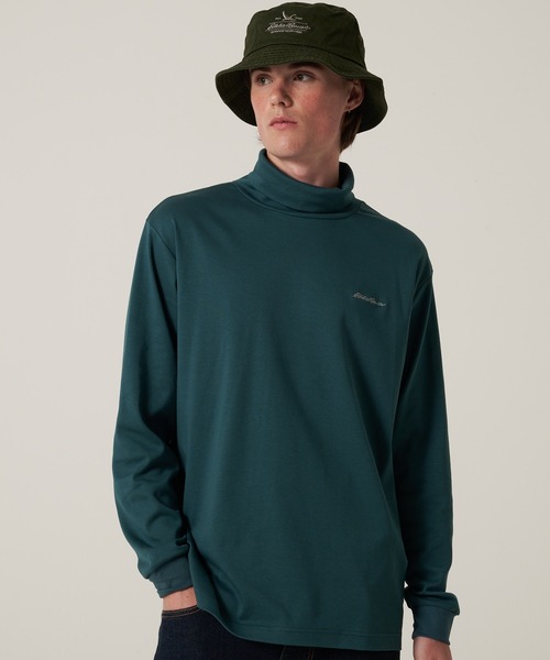 Eddie Bauer（エディーバウアー）の「スムース タートル 長袖 Tシャツ（Tシャツ/カットソー・メンズ・ネイビー/グレー/グリーン/ホワイト/ブラック・S/M/L/XL/XXL）」の4枚目の写真