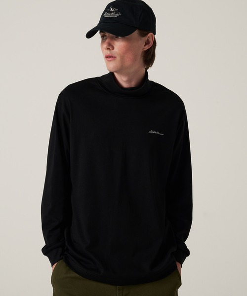 Eddie Bauer（エディーバウアー）の「スムース タートル 長袖 Tシャツ（Tシャツ/カットソー・メンズ・ネイビー/グレー/グリーン/ホワイト/ブラック・S/M/L/XL/XXL）」の2枚目の写真