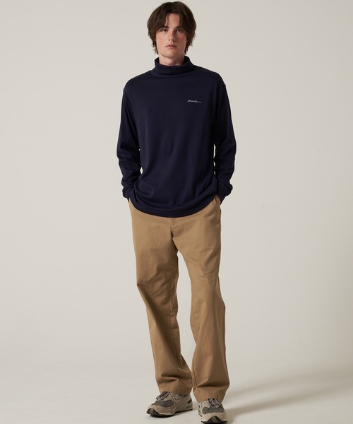 Eddie Bauer（エディーバウアー）の「スムース タートル 長袖 Tシャツ（Tシャツ/カットソー・メンズ・ネイビー/グレー/グリーン/ホワイト/ブラック・S/M/L/XL/XXL）」の10枚目の写真