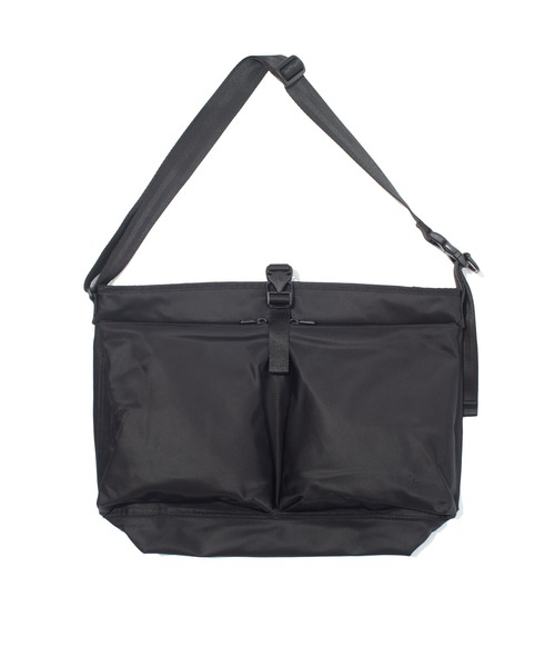 f/ce エフシーイー メッセンジャー バッグ ブラック F/CE. RECYCLE TWILL COURIER SHOULDER / エフシーイー