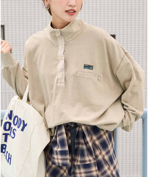 FREAK'S STORE（フリークスストア）の「限定展開　FREAK'S STORE OUTDOORS ピグメント 加工 スナップ プルオーバー（スウェット・レディース）」